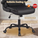 Ergonomic Leather Office Chair with Flip-up Armrests and Rocking Function by LJGDeals