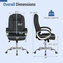Ergonomic Leather Office Chair with Padded Armrests and Rocking Backrest by LJGDeals
