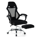 Ergonomic Mesh Office Chair with Footrest and Tilting Backrest-Black by LJGDeals