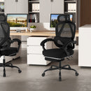 Ergonomic Office Chair High Back Mesh Desk Chair with Retractable Footrest-Black by LJGDeals