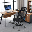 Ergonomic Office Chair Swivel Computer Desk Chair with Rotating Headrest-Black by LJGDeals