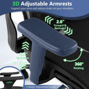 Ergonomic Office Chair Swivel Computer Desk Chair with Rotating Headrest-Black by LJGDeals