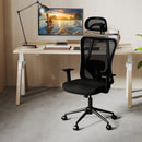 Ergonomic Office Chair with 3D Headrest and Reclining Backrest-Black by LJGDeals