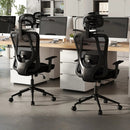 Ergonomic Office Chair with 3D Headrest and Reclining Backrest-Black by LJGDeals