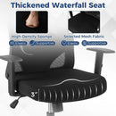 Ergonomic Office Chair with 3D Headrest and Reclining Backrest-Black by LJGDeals