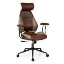 Ergonomic Office Chair Computer Desk Chair with 2D Headrest and Rocking Backrest by LJGDeals