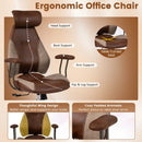 Ergonomic Office Chair Computer Desk Chair with 2D Headrest and Rocking Backrest by LJGDeals