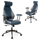 Ergonomic Office Chair Computer Desk Chair with 2D Headrest and Rocking Backrest by LJGDeals