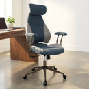 Ergonomic Office Chair Computer Desk Chair with 2D Headrest and Rocking Backrest by LJGDeals
