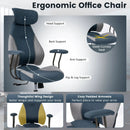 Ergonomic Office Chair Computer Desk Chair with 2D Headrest and Rocking Backrest by LJGDeals