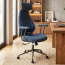 Ergonomic Office Chair Computer Desk Chair with 2D Headrest and Rocking Backrest by LJGDeals