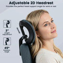 Ergonomic Office Chair Computer Desk Chair with 2D Headrest and Rocking Backrest by LJGDeals