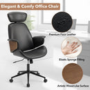 Ergonomic Office Chair with Headrest Adjustable Height for Home Office and Study by LJGDeals