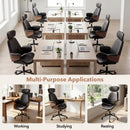 Ergonomic Office Chair with Headrest Adjustable Height for Home Office and Study by LJGDeals