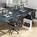 Adjustable Swivel Mesh Task Office Chair with Flip-Up Armrests-Black by LJGDeals