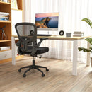 Adjustable Swivel Mesh Task Office Chair with Flip-Up Armrests-Black by LJGDeals