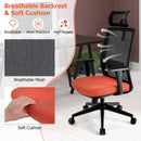 Ergonomic Office Chair with Lumbar Support and Adjustable Headrest-Black by LJGDeals
