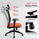 Ergonomic Office Chair with Lumbar Support and Adjustable Headrest-Black by LJGDeals