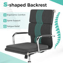 Ergonomic Office Desk Chair with Rocking Backrest and Height-adjustable Padded Seat-Gray by LJGDeals