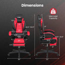 Ergonomic Video Game Chair with Headrest and Reclining Backrest by LJGDeals