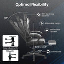 Ergonomic Video Game Chair with Headrest and Reclining Backrest by DirectDeals