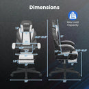 Ergonomic Video Game Chair with Headrest and Reclining Backrest by LJGDeals