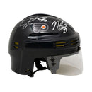 Noah Cates & Samuel Ersson Philadelphia Flyers Autographed NHL Hockey Bauer Mini-Helmet by Dynasty Sports & Framing