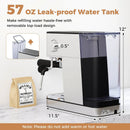 Espresso Machine 20 Bar Compact Stainless Steel Coffee Maker with Milk Frother-Silver by LJGDeals