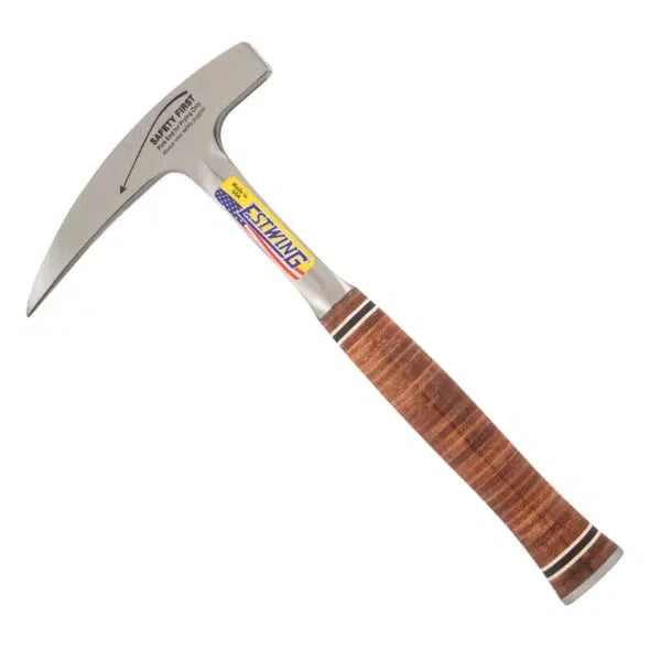 Estwing E30 22oz Solid Steel Rock Geological Hammer Pick w/ Pointed Tip and Leather Grip