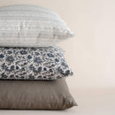 Faye Blue Vine Stripe Pillow Cover