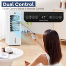 Evaporative Air Cooler and Heater with 3 Modes 3 Speeds and 2 Ice Boxes-White by LJGDeals