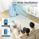 Evaporative Air Cooler and Heater with 3 Modes 3 Speeds and 2 Ice Boxes-White by LJGDeals