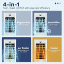 Evaporative Air Cooler and Heater with 3 Modes 3 Speeds and 2 Ice Boxes-White by LJGDeals