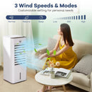 Evaporative Air Cooler and Heater with 3 Modes 3 Speeds and 2 Ice Boxes-White by LJGDeals