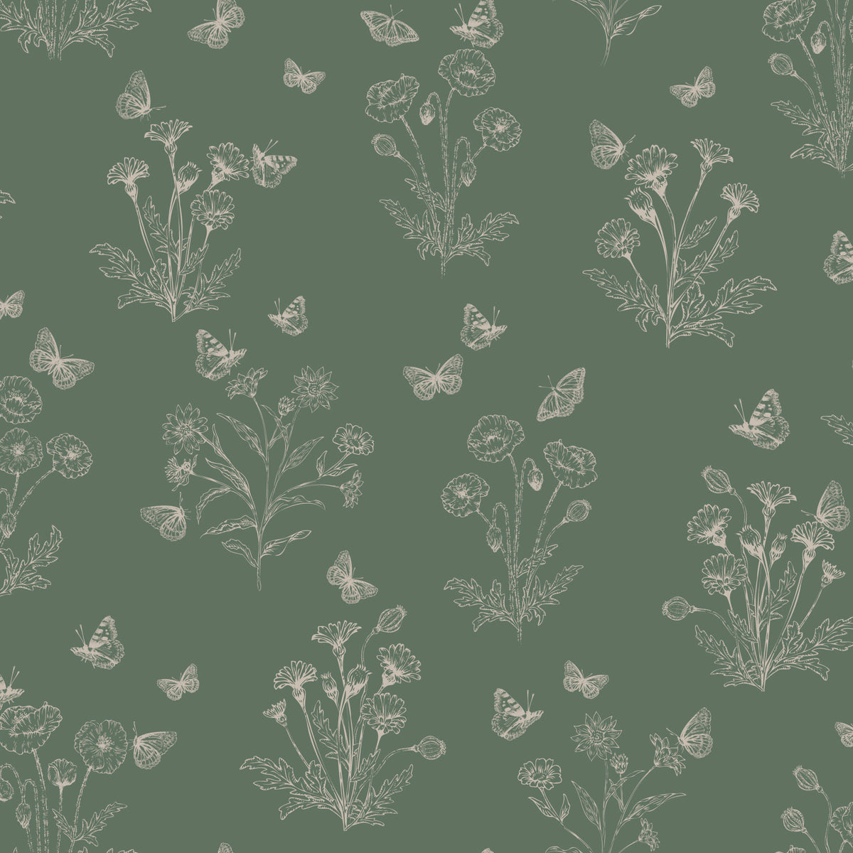 Ever Wallpaper by Anna Black Creative, sample swatch