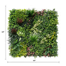 Evergreen Triptych Artificial Vertical Garden Green Wall Panel Set of 3 33 SQ FT – UV Resistant – Commercial Grade