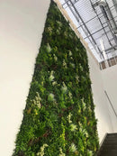 Evergreen Triptych Artificial Vertical Garden Green Wall Panel Set of 3 33 SQ FT – UV Resistant – Commercial Grade by Designer Plants USA