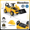 Excavator Digger Toy with Adjustable Bucket-Yellow by LJGDeals