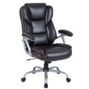 Executive Office Chair Leather Ergonomic Computer Desk Chair with Padded Seat and Armrests by LJGDeals