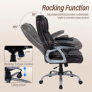 Executive Office Chair Leather Ergonomic Computer Desk Chair with Padded Seat and Armrests by LJGDeals