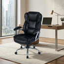 Executive Office Chair Leather Ergonomic Computer Desk Chair with Padded Seat and Armrests by LJGDeals