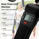 Under Desk Exercise Bike Pedal Exerciser with LCD Display for Legs and Arms Workout by DirectDeals