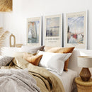 Claude Monet Art Set of 3 Beach Posters Decor by Wall Art Set
