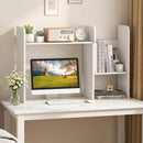 Expandable Desktop Bookshelf with Open Storage Cubes