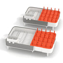 Expandable Dish Drying Rack Adjustable Dual-Part Dish Drainer with Detachable Utensil Holder by DirectDeals