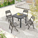 Expandable Patio Dining Table for 4-6 People by DirectDeals