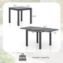Expandable Patio Dining Table for 4-6 People by LJGDeals