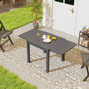 Expandable Patio Dining Table for 4-6 People by LJGDeals