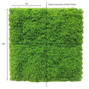 Evergreen Moss Artificial Green Wall Mat 40×20in 5.5 SQ FT – UV Resistant – Commercial Grade