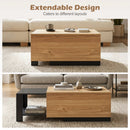 Extendable Coffee Table with Hidden Storage Compartment by LJGDeals